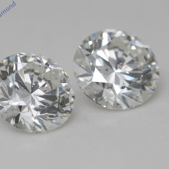 A Pair Of Round Natural Loose Diamonds (2.01 Ct I Si2) Gia C47004151